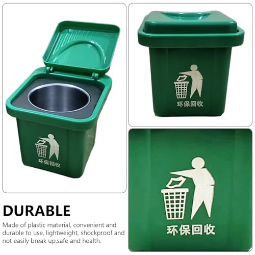 Small Trash Can, Bathroom Trash Can with Lid, Wall-Mounted Garbage Bin, Space-Saving Bin for Bathroom/Kitchen, Adhesive & Screw-Mount Options, Ideal for Sinks, Toilets, Balconies