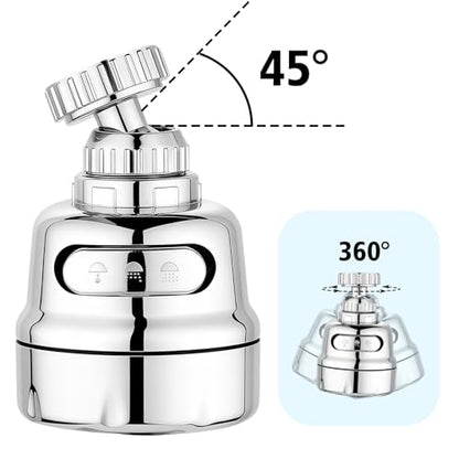 Faucet Extender 1pc Sink Aerator Rotatable Kitchen Faucet Head Replacement Pndbnq Faucet Sprayer Attachment Universal Faucet Nozzle Filter Adapter with Adjustable 3 Modes for Cold and Hot Water Output