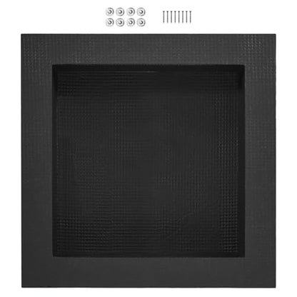 VEVOR Shower Niche,16-Inch Width x 16-Inch Height x 3.5-Inch Depth Single Shelf Organizer,Wall-Inserted Niche Recessed Sealed Protection Modern Soap Storage for Shower Bathroom,Black - size: 16x16''