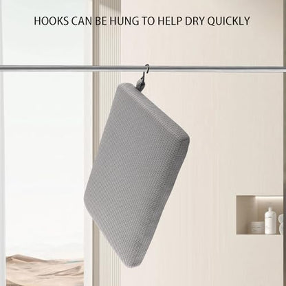 Shower Seat Cushion, Bath Chair Cushion, Bathtub Cushion for Soaking Tub, Non Slip Pad, Shower Safety Mat, Sauna Seat Cushion (Grey) - color: Grey