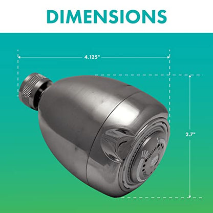 Niagara Conservation High Efficiency 1.5 GPM Earth Spa 3-Spray Showerhead in Brushed Nickel, N2915BN - color: Brushed Nickel, size: 1.5 GPM