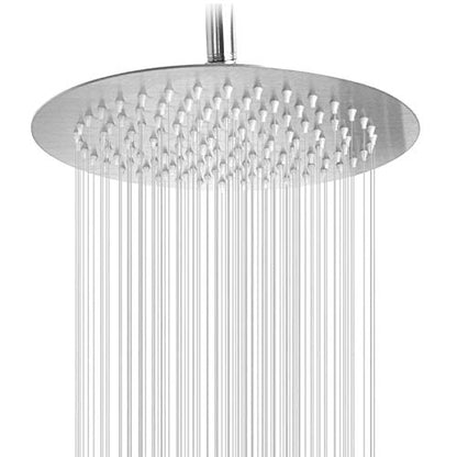 NearMoon Rain Shower Head, Ultra-Thin Design-Pressure Boosting, Awesome Some Experience, High Flow Stainless Steel Rainfall Head (10 Inch, Brushed Nickel) - color: Brushed Nickel, size: 10 Inch