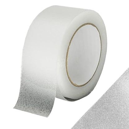 Stair Grips Treads Waterproof Non Skid Adhesive | Safety Tape for Home, Bathroom, Kitchen, Floor, Outdoor, Public Restroom, Pool, Entrance, Aisle - color: Transparent Q pattern 2.5cm*5m