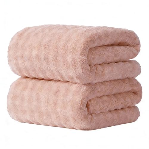Skin Color Bath Towels Pack of 2(35'' x 66'') Quick Dry Microfiber Shower Towel Hotel,Bathroom,Guest,Spa,Gym Yoga, SPA - color: Skin Color, size: 35x66" BATH Towel Set of 2