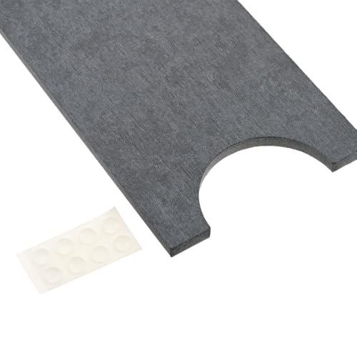 dophee Diatomite Fast Drying Stone Faucet Mat for Kitchen Sink, Dark Grey | Sink Tray Faucet Splash Guard Absorbent Mat for Bathroom Counter, 23.3"x3.9" - color: Dark Gray
