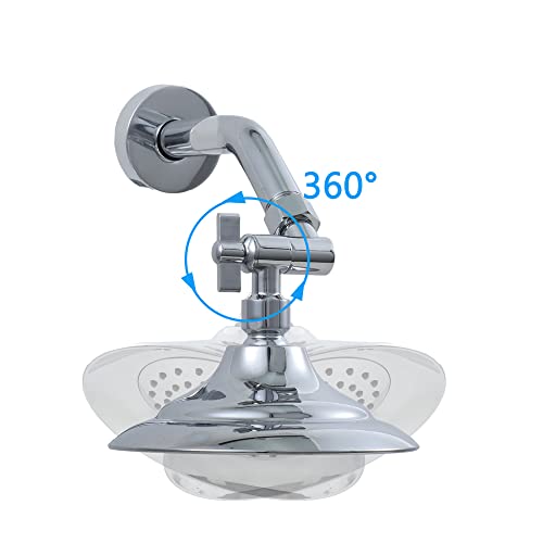 G-Sunny All Metal Shower Angle Adapter, Adjustable Shower Head Extension Adapter, Solid Brass Shower Head Elbow,Adjust Angle to Upgrade Shower Experience,Universal Connection (chrome) - color: Chrome
