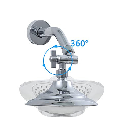 G-Sunny All Metal Shower Angle Adapter, Adjustable Shower Head Extension Adapter, Solid Brass Shower Head Elbow,Adjust Angle to Upgrade Shower Experience,Universal Connection (chrome) - color: Chrome