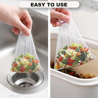 WYIRONG 250 Pack Disposable Drain Covers, Disposable Mesh Sink Strainer Pouches for Sourdough, One Use Sourdough Drain Catcher Mesh Cover Nets for Kitchen Sink, Strainer Pouches Kitchen and Bathroom - size: Small