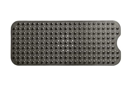 Extra-Long Non-Slip Bathtub & Shower Mat 39”x16” (Smooth/Non-Textured Tubs Only) Safe, Clean, Machine-Washable, Superior Grip&Drainage, Vinyl, Transparent Black - color: Transparent Black, size: 39" x 16" (Rectangular)