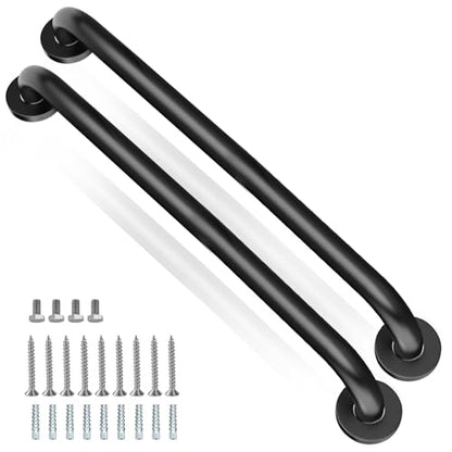 Shower Grab Bars, 2 Pack 24 Inch Heavy Duty Non-Slip Bathroom Grab Bars, 1.25" Diameter Bathroom Safety Handle for Elderly, Handicap Assist Grab Bar for Bathtub/Shower/Toilet - size: 24Inch-2Pcak