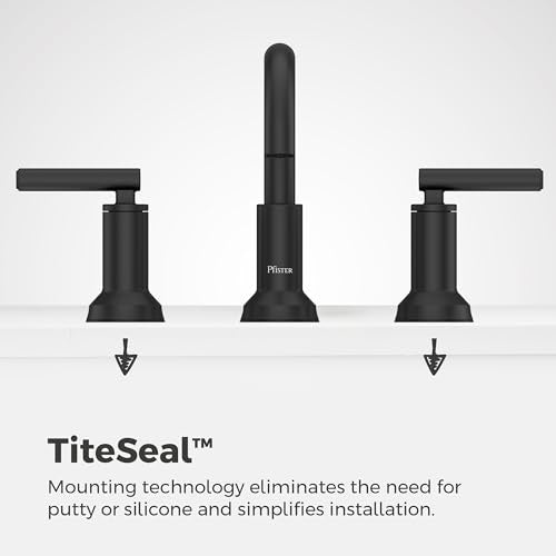 Pfister Capistrano Bathroom Sink Faucet, 8-Inch Widespread, 2-Handle, 3-Hole, NSF Certified, Spot Defense Matte Black Finish, LF049CSOSDB (Pack of 3) - color: Spot Defense Matte Black, size: 3 Pack
