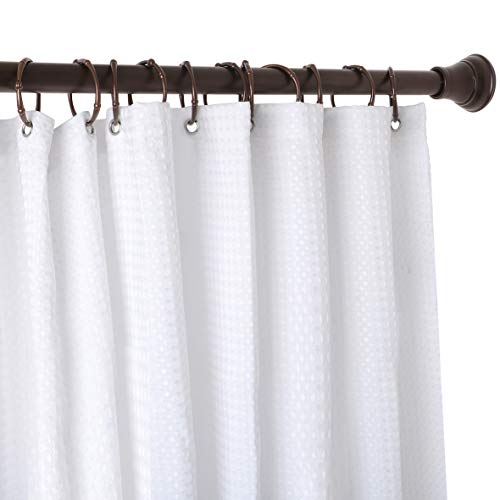 Rust-Proof Zinc Shower Curtain Hooks with Clasp Closure, Shower Hooks Hangers for Bathroom, Kitchen Utensils, Curtains, Clothing, Towels etc - Set of 12, Oil Rubbed Bronze - color: Oil Rubbed Bronze