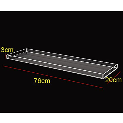 ONELUX Durable Clear Acrylic Towel Tray,Lucite Bathtub Caddy