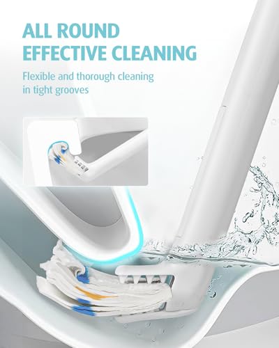 AIR U+ 48 Count Flushable Toilet Brush Refills for Scrubbing Bubbles | Refills Only, Disposable Toilet Brush Refill Pads for Toilet Bowl and Bathroom, Toilet Brush Accessories - color: 48 Refills