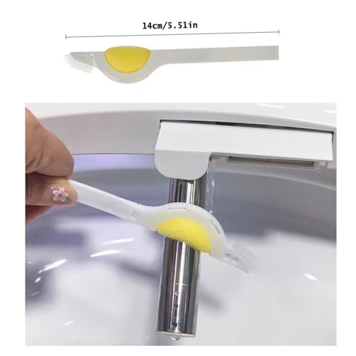6 Pack Bidet Sprayer Cleaning Brush with Sponge Scrubber Bristles Smart Toilet Spraying Nozzle Brushes for Bidet Attachment Smart Bidet Toilet Seat Electronic Bidets Warm Water Air Dryer Tube