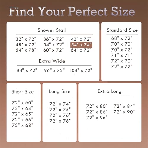 Felisa Stall Fabric Shower Curtain Liner with 3 Magnets,54 x 74 inche Hotel Quality & Soft Cloth Shower Curtain,Washable White Shower Curtain Liner for Bathroom - size: 54"W x 74"L (Pack of 1)