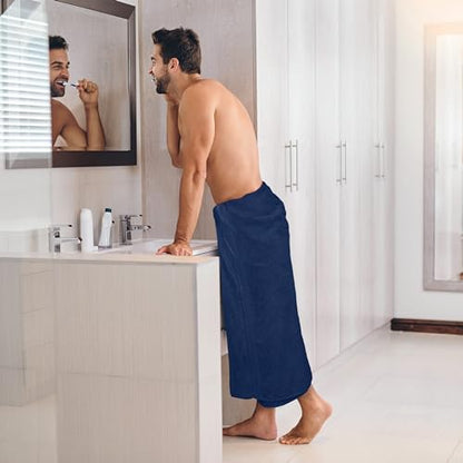 Utopia Towels Luxurious Jumbo Bath Sheet 2 Piece, 600 GSM, 35 by 70 Inches, 100% Ring Spun Cotton, Highly Absorbent and Quick Dry Extra Large Bath Towel, Super Soft Towel, Navy - color: Navy, size: 2 Piece Bath Sheet