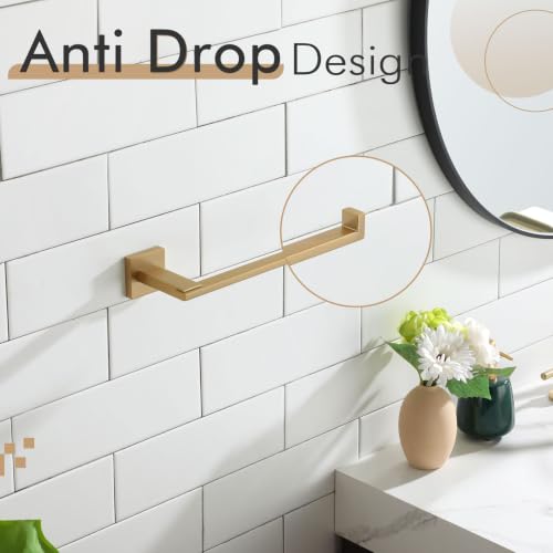 KOKOSIRI Towel Bar for Bathroom Wall Hand Towel Rack Holders Champagne Bronze Stainless Steel Heavy Duty Bathroom Organization and Storage, B3006CPG - color: Champagne Bronze