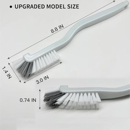Kitchen Scrub Brush, Angle Cleaning Brush, Right Angle Scrub Brush for Sink Household Dish Pot Pan Edge Corners, Upgraded Stiff Brushes for Small Spaces Deep Cleaning with Stiff Bristles