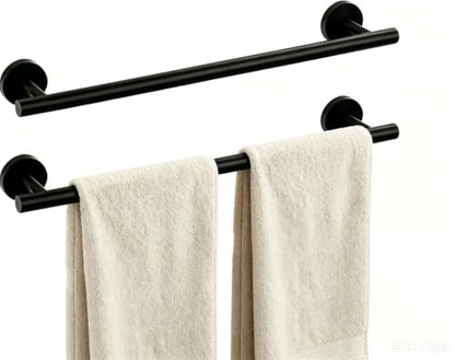 20 Inch Towel Bar 2 Pack for Bathroom 9/12/16/20/24/28/33 Inch Kitchen Hand Towel Holder Matted Black Stainless Steel 304 RUSTPROOF Wall Mount Towel Rod 2 of Pack (2, Matted Black, 20 Inch) - color: Matted Black, size: 20 Inch