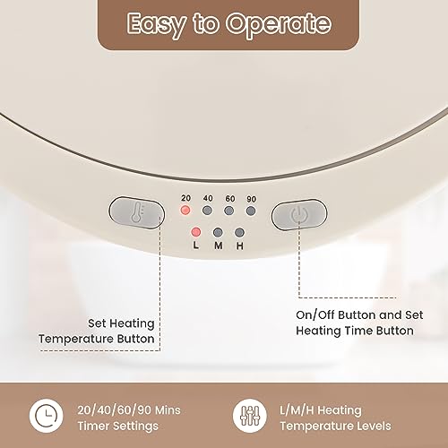 ERGOMASTER Towel Warmer Bucket, Heated Towel Warmer, Electric Towel Heater with Temperature Control and Timer, 23L Large Capacity Freestanding Hot Towel Warmer for Bathroom Spa Salon Hotel (Gray) - color: Gray