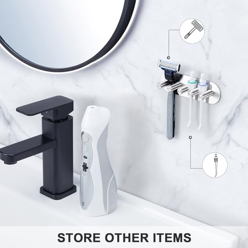 Electric Toothbrush Head Holder, Toothbrush Holders Wall Mounted, Adhesive Tooth Brush Head Holder Organiser, Electric Toothbrushs Holder, Shower Tooth Brushing Holder (Silver, Large) - color: Silver, size: Large