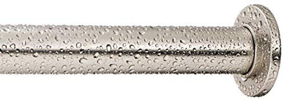 Ivilon Tension Curtain Rod - Spring Tension Rod for Small Windows or Shower, 16 to 24 Inch. Satin Nickel - color: Satin Nickel