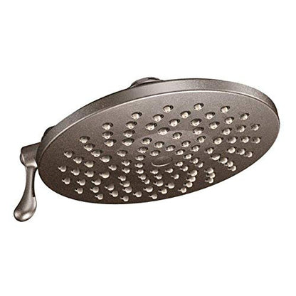 Moen Velocity Eco-Performance Brushed Gold Two-Function Rainshower 8-Inch Shower Head with Immersion Technology, S6320EPBG - color: Brushed Gold, style: Eco-Performance