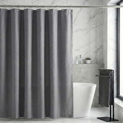 Waterproof Fabric Shower Curtain Liner, TPU Coated, PEVA-Free & Odorless, Hotel Quality, 3 Magnets, Rust-Proof Metal Grommets, Machine Washable, Grey, 36x72 Inch - color: Grey, size: 36"W x 72"L (Pack of 1)