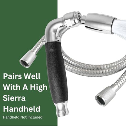 High Sierra® - Lead-Free Stainless Steel Shower Hose With Bio-Film resistant Silicone Inner Tube. Extremely Strong and Flexible-72 Inches. Polished Brass - color: Polished Brass