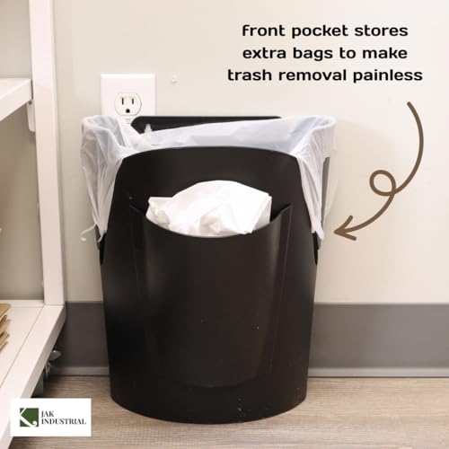 Mountable Grocery Bag Trash Can – Reuse Standard Grocery Store T-Shirt Bags with Small Bathroom/Undercabinet/Hangable Garbage Basket