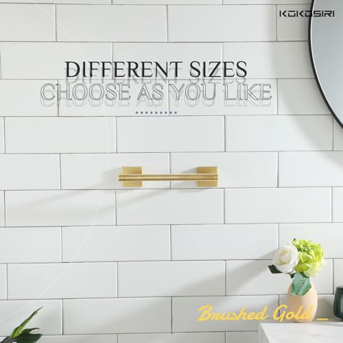KOKOSIRI Towel Rack for Bathroom 9-Inch Hand Towel Bar Wall Mounted Towel Ring Holder Brushed Gold Stainless Steel Bathroom Organization, B4005BG-L9 - color: Brushed Gold