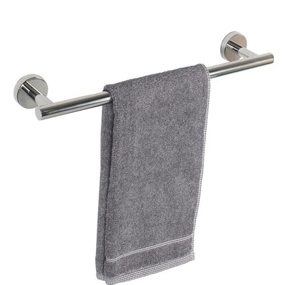 TocTen Bath Towel Bar - Thicken SUS304 Stainless Steel Bathroom Towel Holder, Towel Rod for Bathroom Heavy Duty Wall Mounted Towel Rack Hanger (18IN, Polished Chrome) - color: Chrome, size: 18IN