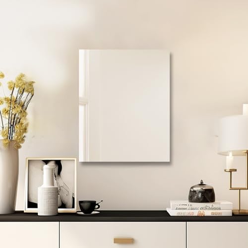 Bathroom Vanity Mirror 16"x20" Frameless Wall Mirror Shatterproof | Modern Wall Mount Vanity Mirror, Hangs Horizontally or Vertically, for Over Sink, Living Room, Bedroom, Upgraded Packing - size: 20"L x 16"W