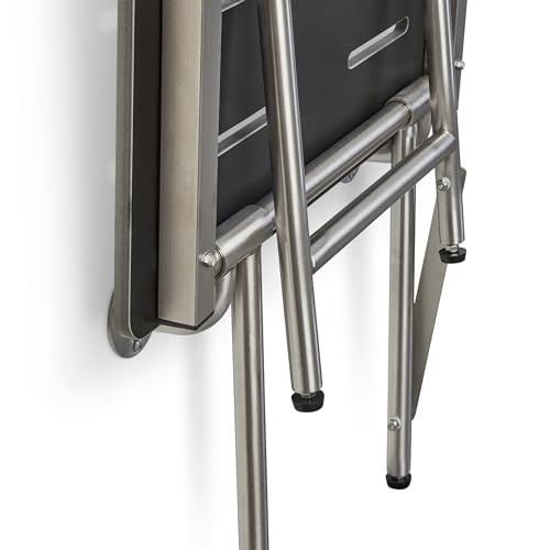 Seachrome 26" x 22.5" Black Reversible Folding Transfer Tub/Shower Seat with Legs, ADA Compliant - color: Matte Black, size: 26 x 22.5 in.