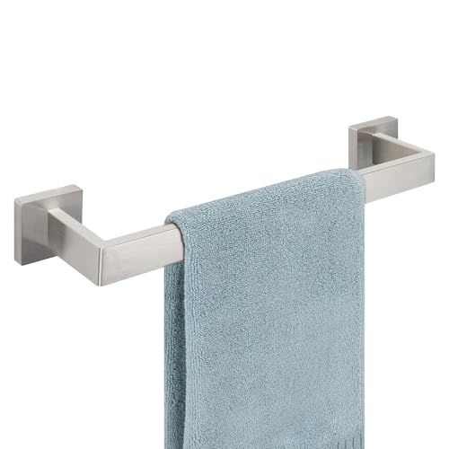 Towel Bar for Bathroom, 16 Inch Stainless Steel Bath Towel Rack Wall Mounted Towel Holder Hardware Accessory (Brushed Nickel)
