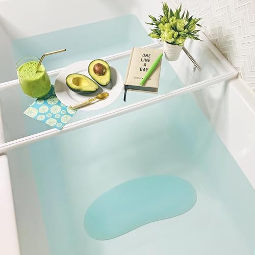 Luxury Body Stopper, Anti-Slip Spa Accessory, Holds Reclined Position in Bath to Fully Release Tension, Bathe Comfortably Hands Free, and Keep Your Hair Dry. Recline, Relax, Stay Put! - color: Sea Glass