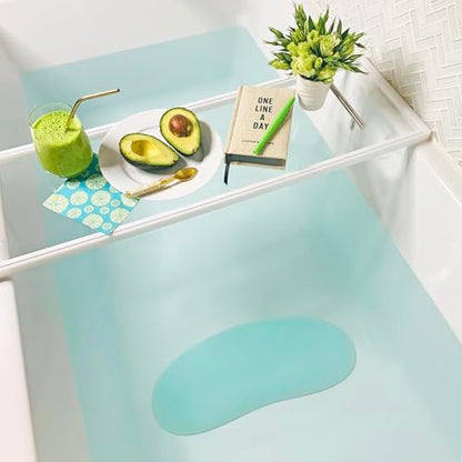 Luxury Body Stopper, Anti-Slip Spa Accessory, Holds Reclined Position in Bath to Fully Release Tension, Bathe Comfortably Hands Free, and Keep Your Hair Dry. Recline, Relax, Stay Put! - color: Sea Glass