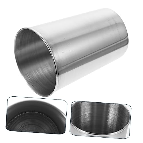 Stainless Steel Tumbler Cup Bathroom Rinse Cup for Toothbrush and Beverages Silver Drinking Cup for Home Use Easy to Clean and Stylish Design