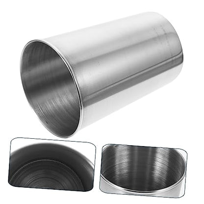 Stainless Steel Tumbler Cup Bathroom Rinse Cup for Toothbrush and Beverages Silver Drinking Cup for Home Use Easy to Clean and Stylish Design