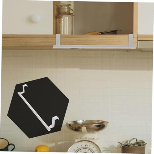 Stainless Steel Over Cabinet Towel Rack Large Kitchen Bathroom Storage Holder with Spacious Single Bar for Multiple Towels Family Use