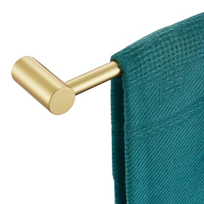 KOKOSIRI Bathroom Towel Bar 16-Inch Single Rail for Bathroom Hardware Hand Towel Holder Hangers Wall Mount Brushed Gold Stainless Steel, B4007BG-L16 - color: Brushed Gold, size: 16-Inch