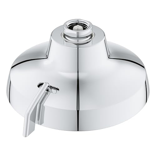 GROHE Aquabooster Tempesta 140 High Pressure Shower Head, Multi-Spray – 1.75 GPM Round Fixed Wall Mount, StarLight Chrome 1117460000 - color: StarLight Chrome