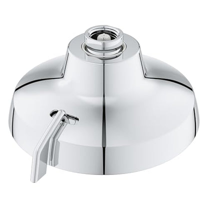 GROHE Aquabooster Tempesta 140 High Pressure Shower Head, Multi-Spray – 1.75 GPM Round Fixed Wall Mount, StarLight Chrome 1117460000 - color: StarLight Chrome