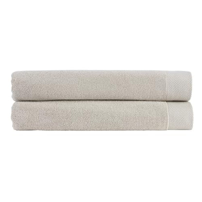 Christy Luxe 2 Piece Bath Sheets Set| French Gray | Luxe Heavyweight 100% Turkish Cotton | Ultra Soft | Super Absorbent | 730GSM - color: French Gray, size: 2 Bath Sheets