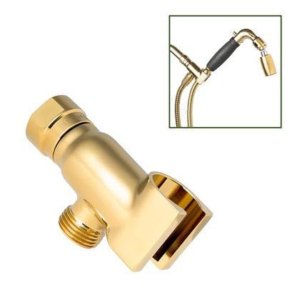 High Sierra® - All Metal Lead-Free Handheld Shower Head Holder. Polished Brass Finish - color: Polished Brass