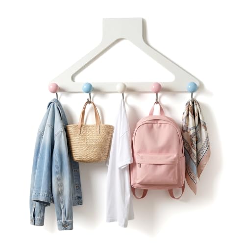 Over-the-Door Hanger Organizer, Multi-Hook Storage for Bathroom and Closet (A) - color: A
