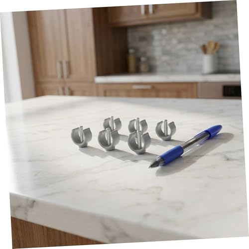 MAGICLULU Walker Clamp Buckle and Cane Securing Clamp 6pcs -Shape Latch Clips 25mm for Adjustable Canes, Folding Crutches, and Toilet Safety Rail Support