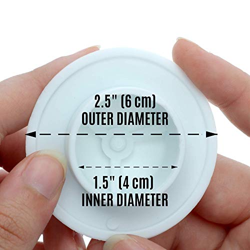 SlipX Solutions Snug Plug Bath Tub Drain Stopper Fits 1.5" Open Drains | Seals Tightly Around Drain, Great For Bathtubs, Easy Push Open/Close Design