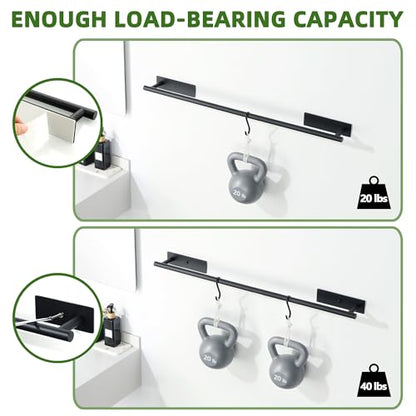 Alise Towel Bars for Bathroom,32'' Towel Holder Towel Racks for Bathroom Wall,SUS304 Stainless Steel Hand Towel Holder Wall Mount By Self-Adhesive or Drilling,Matte Black Towel Hanger for Bathroom - size: 32 Inch